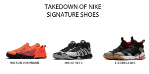Beberapa contoh sepatu takedown Nike