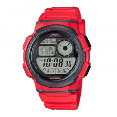 Water Resistance 100M Red Resin Band Red