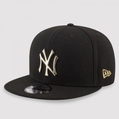 NEW YORK YANKEES MLB METAL BADGE BLACK 950 CAP Black Gold